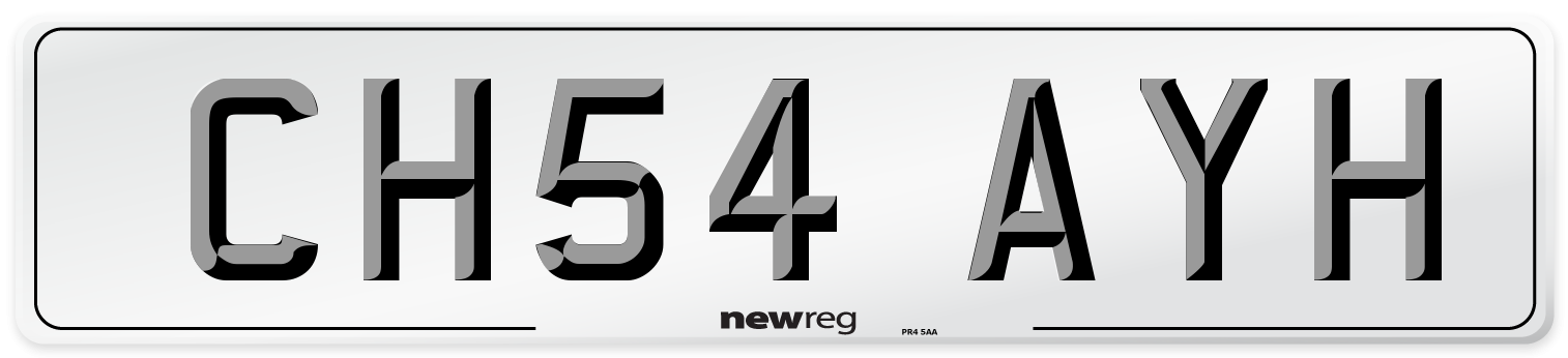 CH54 AYH Number Plate from New Reg